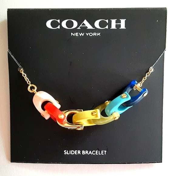 Coach Jewelry - 𝅺Coach Signature C Resin Slider Bracelet NEW